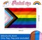 Progress Pride Flag Outdoor,3 * 5Ft Pride Decorations Rainbow Progressive Pride Flag LGBTQ Gay Lesbian Transgender Vivid Color Polyester Flag With 2 Grommets For Pride Month Garden Yard Decor